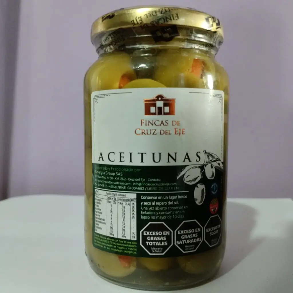 Aceitunas Verdes rellenas con morrón x 500gr V 
