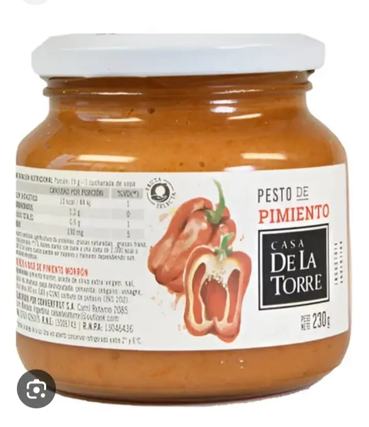 Pesto de Albahaca - Aquasil y Pimientos x 230 g