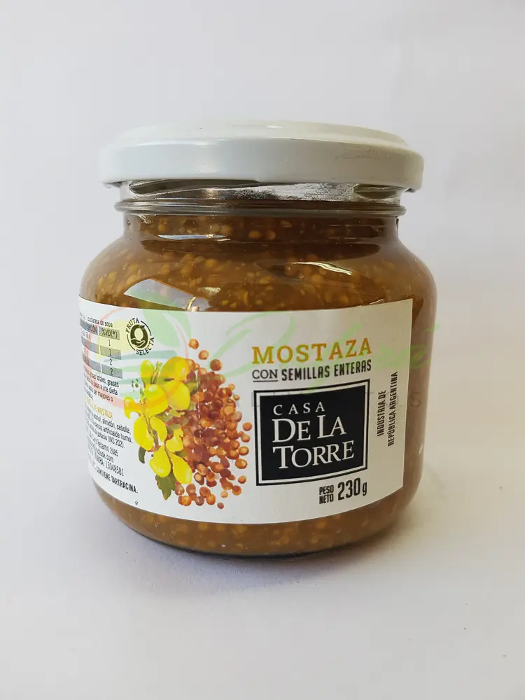 Mostaza con semillas de mostaza x 230 g