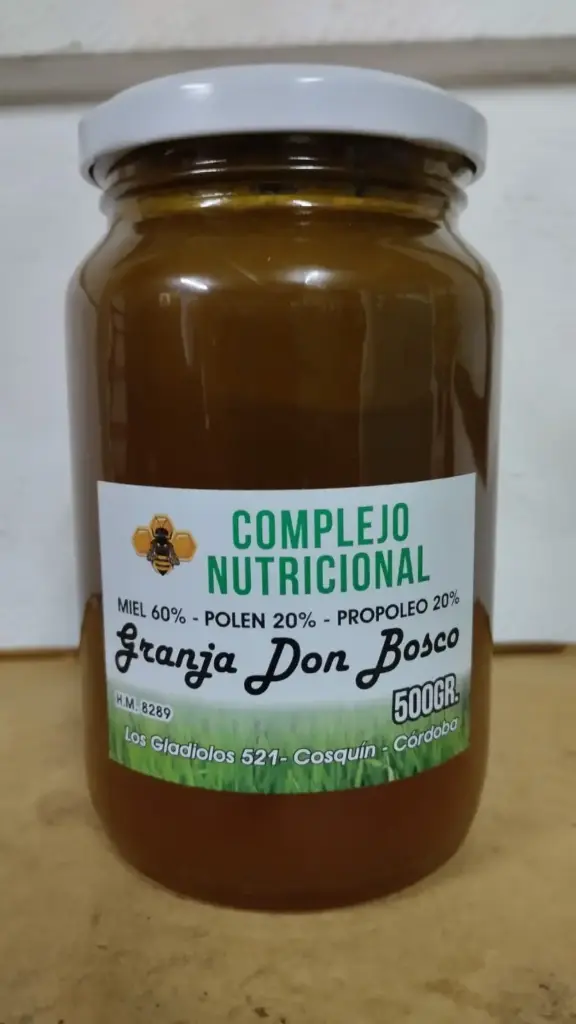 COMPLEJO NUTRICIONAL - 1kg -
MIEL 60% – POLEN 20% – PROPOLEO 20%