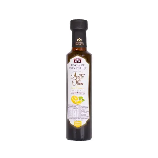 Aceite de oliva saborizado con limón – Envase de vidrio de 250cc