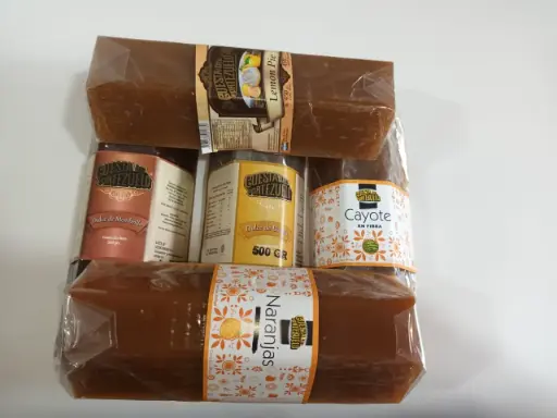 Lingotes de fruta x 500 g Higo, tuna, lima, cayote, batata, membrillo , lemon pie y naranja
