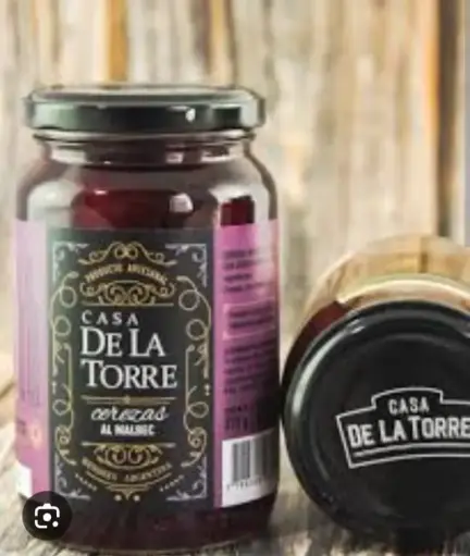 Almibar Cerezas al malbec y zapallos casa de la torre x750g