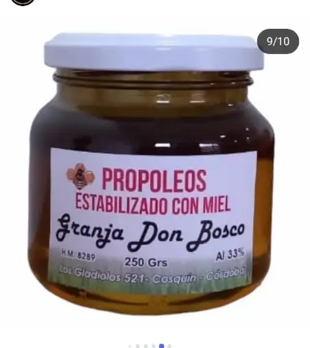 Propolio estabilizado con miel 