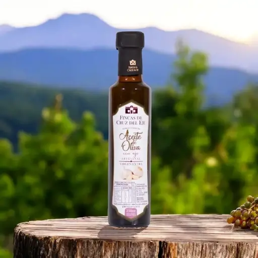 [elbuenolivo.odoo.com/7] Aceite de oliva saborizado con ajo – Envase de vidrio de 250cc