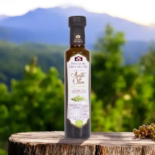 [elbuenolivo.odoo.com/10] Aceite de oliva saborizado con romero – Envase de vidrio de 250cc